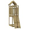 vidaXL Maisonnette de jeu avec mur d'escalade bois de pin impr&eacute;gn&eacute;