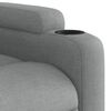 vidaXL Fauteuil de massage inclinable Gris clair Tissu