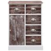 vidaXL Buffet avec 10 tiroirs Marron 113x30x79 cm Bois