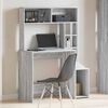 vidaXL Bureau avec &eacute;tag&egrave;res sonoma gris 100x45x140cm bois d'ing&eacute;nierie