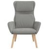 vidaXL Chaise de relaxation Gris clair Velours