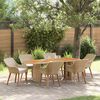 vidaXL Ensemble de salle &agrave; manger pour jardin 7 pcs Beige polyrotin
