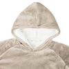 vidaXL Sweat à capuche couverture Beige m Polaire et flanelle