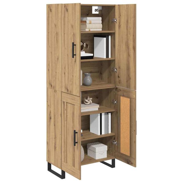 vidaXL Haut Armoire 2 pcs Ch&ecirc;ne artisanal 69,5 x 34 x 180 cm