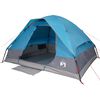 vidaXL Tente de camping &agrave; d&ocirc;me 4 personnes bleu imperm&eacute;able