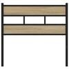 vidaXL T&ecirc;te de lit de remplacement ch&ecirc;ne sonoma 80 cm fer et bois d&rsquo;ing&eacute;nierie
