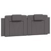 vidaXL Cadre de lit Viana sans matelas gris 140x190 cm similicuir