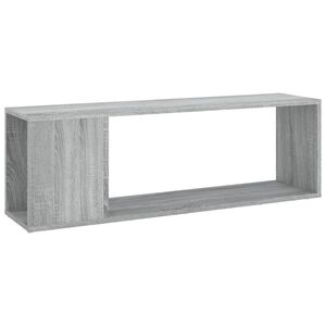 vidaXL Meuble TV Sonoma gris 100x24x32 cm Bois d'ing&eacute;nierie