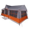 vidaXL Tente familiale avec toit Gris et orange 622 x 295 x 238 cm