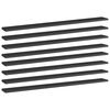 vidaXL Panneaux biblioth&egrave;que 8pcs Noir brillant 100x10x1,5cm Agglom&eacute;r&eacute;