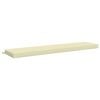 vidaXL Coussin de banc SOEST 100 % polyester Cr&egrave;me 170 x 40 x 8 cm
