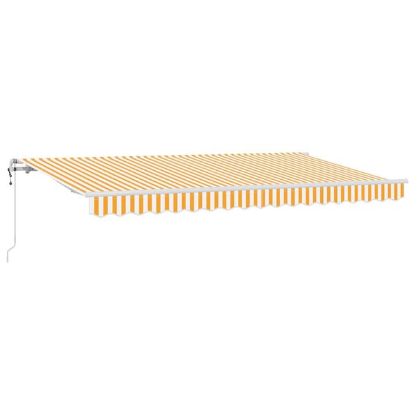 vidaXL Auvent R&eacute;tractable Jaune 350 x 200 cm tissu