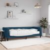 vidaXL Lit de jour avec matelas bleu 80x200 cm velours