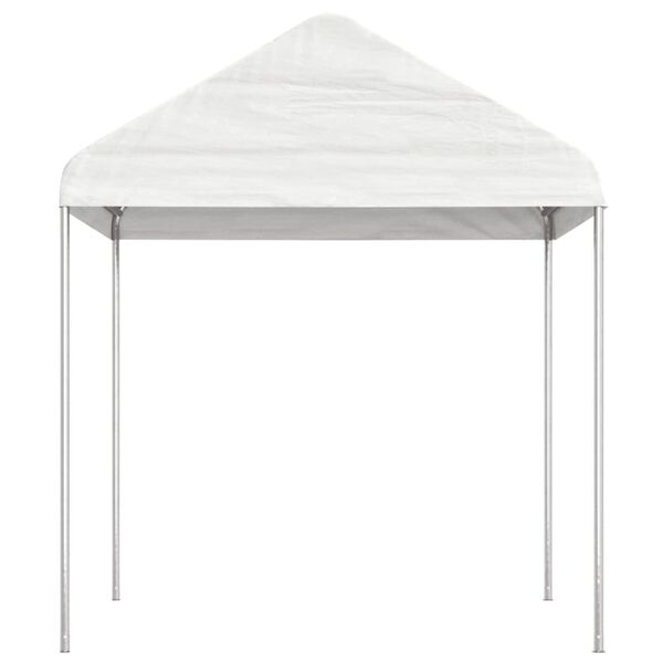 vidaXL Belv&eacute;d&egrave;re avec toit blanc 13,38x2,28x2,69 m poly&eacute;thyl&egrave;ne