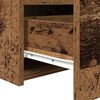 vidaXL Cabinet de chevet avec tiroir 2 pcs Bois ancien 50 x 40 x 45 cm