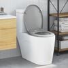 vidaXL Si&egrave;ge de toilette Gris 44,8 x 37,3 x 4,2 cm Duroplast