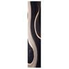 vidaXL Tapis de Cuisine Noir 300 x 60 cm Velours