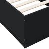 vidaXL Cadre de lit sans matelas noir 90x190 cm