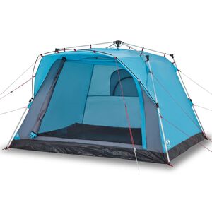 vidaXL Tente de camping cabine 4 personnes bleu lib&eacute;ration rapide