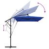 vidaXL Parasol Azur 294 x 200 x 270 cm Polyester et Aluminium