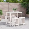 vidaXL Ensemble de bar de jardin 5 pcs blanc bois massif de pin