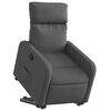 vidaXL Fauteuil inclinable Gris fonc&eacute; Tissu