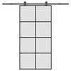 vidaXL Porte coulissante et kit de quincaillerie 102,5x205cm Verre ESG