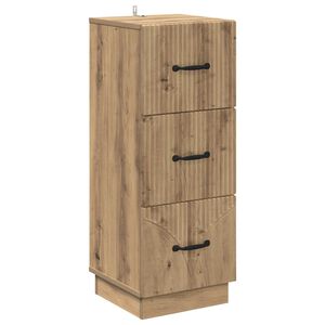 vidaXL Armoire &agrave; tiroirs Ch&ecirc;ne artisanal 33 x 34,5 x 87 cm