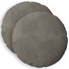 vidaXL Housse de coussin 2 pcs HEERLEN Gris clair &Oslash; 40 cm Velours