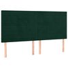 vidaXL Cadre de lit sans matelas vert fonc&eacute; 160x200 cm velours