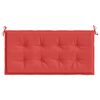 vidaXL Coussin de banc de jardin rouge 100x50x3 cm tissu oxford