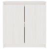 vidaXL Armoire lat&eacute;rale blanc 60x36x65 cm bois de pin massif