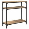 vidaXL Table console Chêne artisanal 75 x 29 x 75 cm Bois d'ingénierie