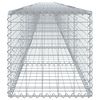 vidaXL Panier gabion avec couvercle 1000x50x50 cm fer galvanisé