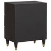 vidaXL Cabinet de chevet Noir 50 x 33 x 62 cm Bois de mangue massif