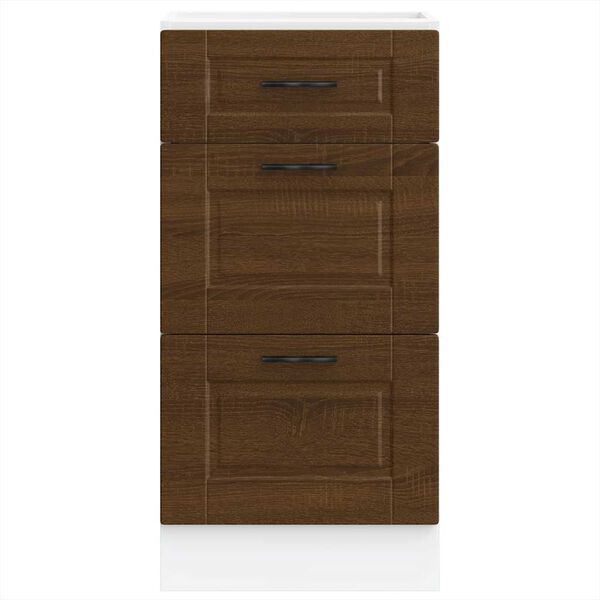 vidaXL Armoire de cuisine Porto chêne marron bois d'ingénierie