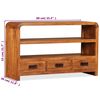 vidaXL Meuble TV Bois d'acacia solide 90 x 30 x 55 cm