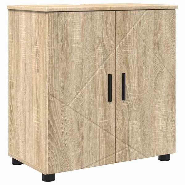 vidaXL Cabinet de salle de bain Ch&ecirc;ne Sonoma 61 x 35 x 64 cm