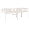 vidaXL Lit pour enfants sans matelas blanc 90x200cm bois de pin massif