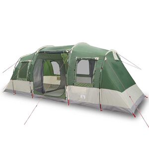 vidaXL Tente de camping tunnel 4 personnes vert imperm&eacute;able