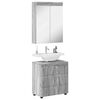 vidaXL Ensemble de mobilier de salle de bain TULUM Gris Sonoma