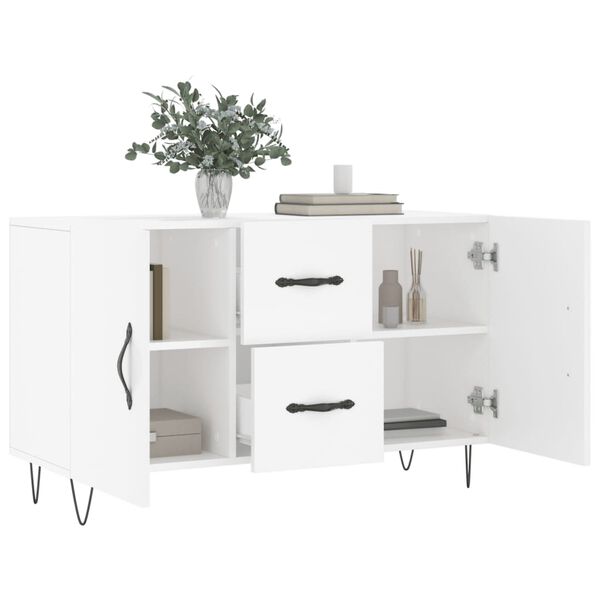 vidaXL Buffet blanc 100x36x60 cm bois d'ingénierie