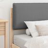 vidaXL Cadre de lit avec t&ecirc;te de lit rembourr&eacute;e Gris clair 90 x 190 cm