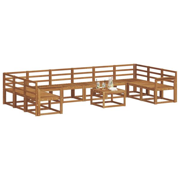 vidaXL Ensemble de canap&eacute;s d'ext&eacute;rieur 11 pcs Naturel