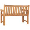 vidaXL Banc de jardin avec coussin 120 cm Bois de teck massif