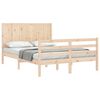 vidaXL Cadre de lit sans matelas 140x190 cm bois massif