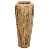 vidaXL Vase de d&eacute;coration 40 x 100 cm Bois de teck solide