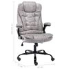 vidaXL Chaise de bureau gris clair similicuir daim