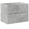 vidaXL Ensemble de meubles de salle de bain 2 pcs gris b&eacute;ton