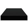 vidaXL &Eacute;tag&egrave;re murale flottante 2 pcs Noir brillant 50x23x3,8 cm MDF